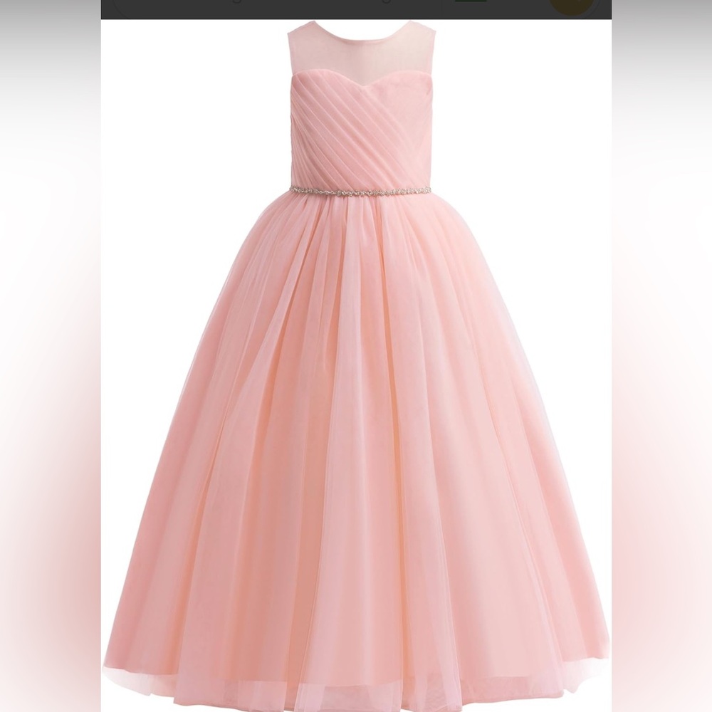 Glamulice Gold Tulle Flower Girl Wedding Dress | Princess Ball